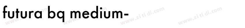futura bq medium字体转换